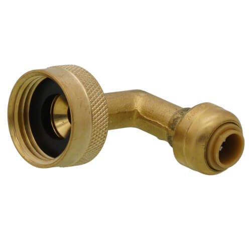 U2276LF SharkBite U2276LF 1/4" Sharkbite x 3/4" Garden Hose Nut 90