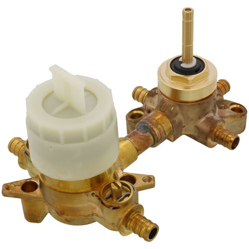 Main product image of M-core Transfer Valve 1/2" Crimp Ring PEX w/ Pressure Balancing Stops Volume Control (2 Or 3 Independent), U232XS