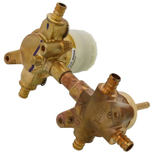 Main product image of M-core Transfer Valve 1/2" Crimp Ring PEX w/ Pressure Balancing Stops Volume Control (2 Or 3 Independent), U232XS