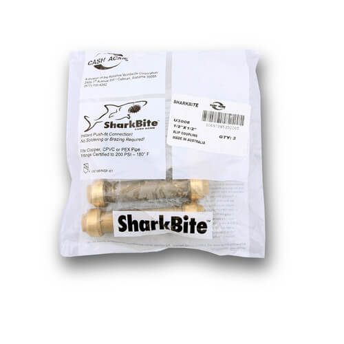 U3008 CashAcme U3008 1/2" Sharkbite Slip Coupling