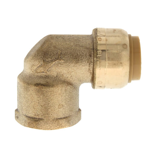 1/2" Sharkbite x 1/2" FNPT 90° Elbow (Lead Free)