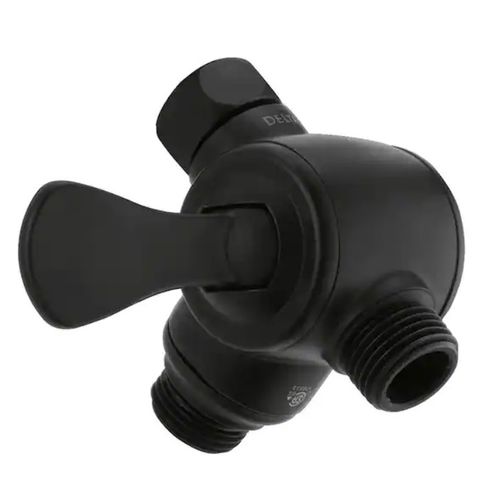 Main product image of 3-Way Shower Arm Diverter for Hand Shower (Matte Black), U4929-BL-PK