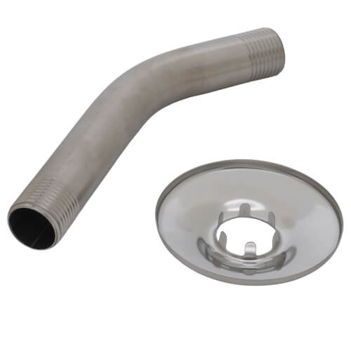 Main product image of 6" Shower Arm and Flange (Stainless Steel), U4993-SS