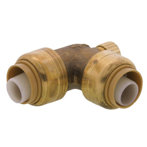 Main product image of 1/2" Sharkbite Elbow with 1/8" NPSM Thread Drain/Vent (Lead Free)