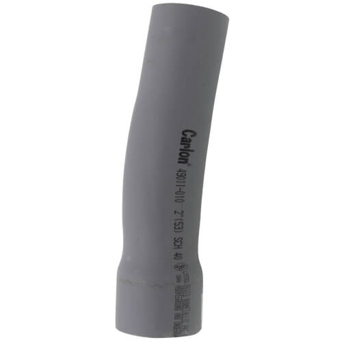 Main product image of 2" Schedule 40 PVC, 11.25-Degree Elbow Bell End w/ 24" Bend Radius