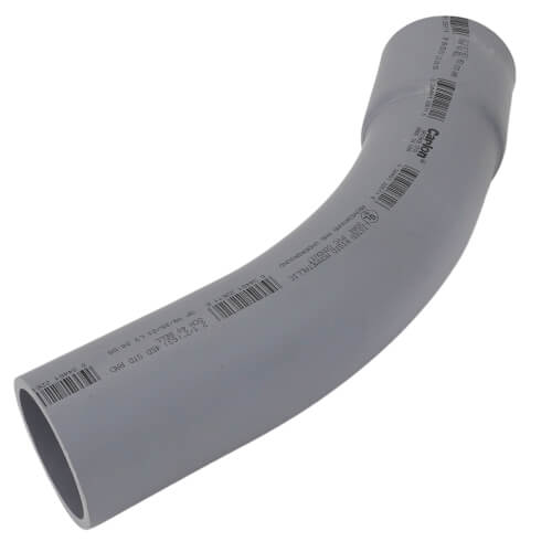 2-1/2" 45-Degree Schedule 40 PVC Elbow, Bell End