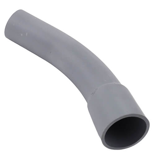 2-1/2" 45-Degree Schedule 40 PVC Elbow, Bell End