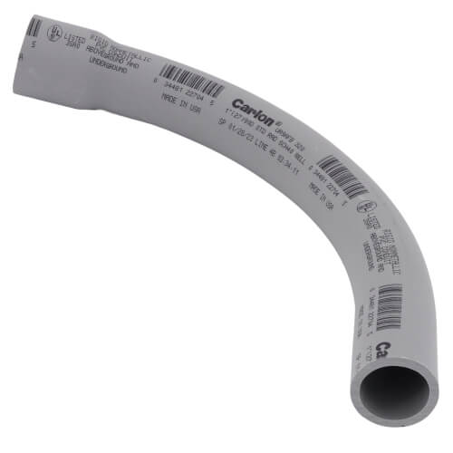 Main product image of 1" PVC Schedule 40, 90-Degree Elbow, Bell End