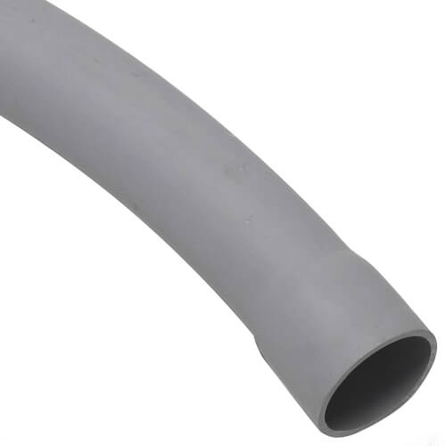 Main product image of 2" PVC Schedule 40, 90-Degree Elbow, Bell End, 24" Radius