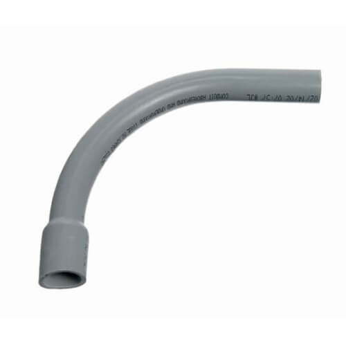 Main product image of 3" PVC Schedule 40, 90-Degree Elbow, Bell End, 36" Radius