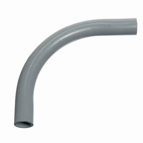 3" 90-Degree Schedule 80 PVC Elbow, 36" Radius