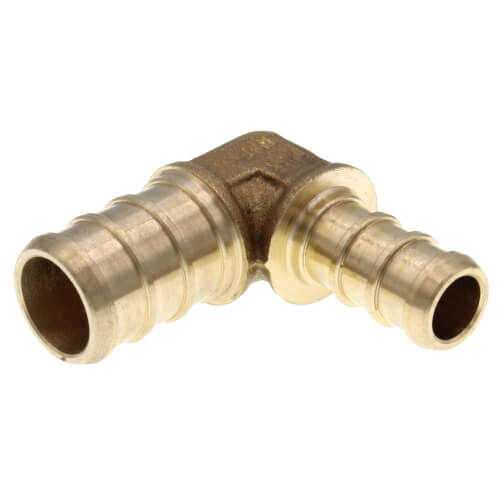 Main product image of 1/2" x 3/8" PEX Crimp Reducing 90-Degree Elbow (Lead Free)