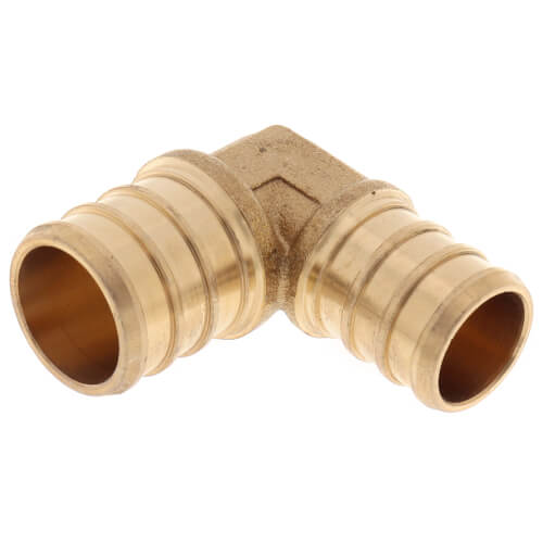 Main product image of 3/4" x 5/8" PEX Crimp Reducing 90-Degree Elbow (Lead Free)