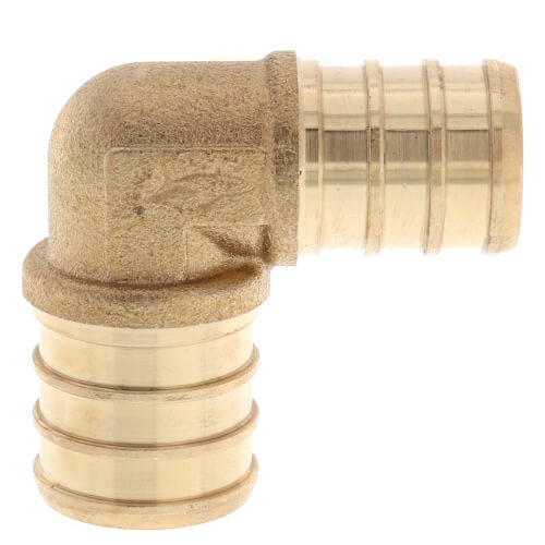 Main product image of 3/4" x 5/8" PEX Crimp Reducing 90-Degree Elbow (Lead Free)