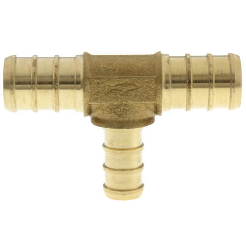 Main product image of 1/2" PEX x 1/2" PEX x 3/8" PEX Brass Tee (Lead Free)