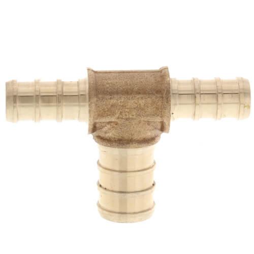 Main product image of 3/8" PEX x 3/8" PEX x 1/2" PEX Brass Tee (Lead Free)