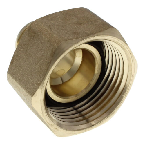 Main product image of 3/4" PEX Crimp x 1" NPSM Brass Swivel Adapter (Lead Free)