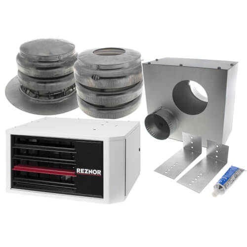 Main product image of UDZ-60 Direct Vented Separated Combustion Gas Fired Unit Heater w/ Vertical Vent Kit - 60,000 BTU