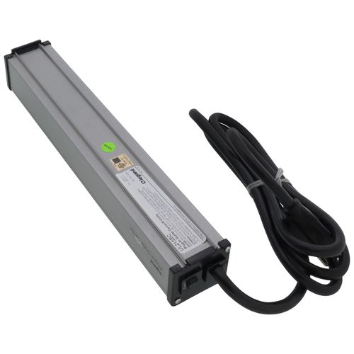 Main product image of 4 Outlet Grey Deluxe Control Power Strip, Lighted Switch, Snap-On Mount, 13" Length (6 ft. Cord)