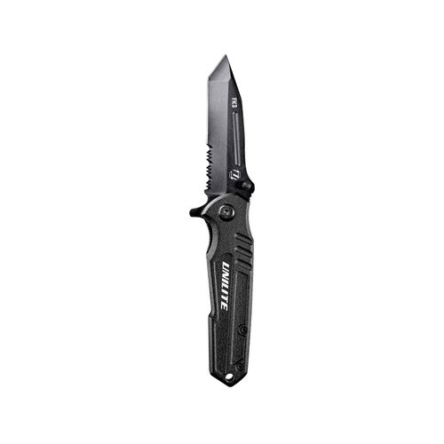 Main product image of Heavy-Duty Folding Serrated Utility Knife w/ Clip-Point Blade