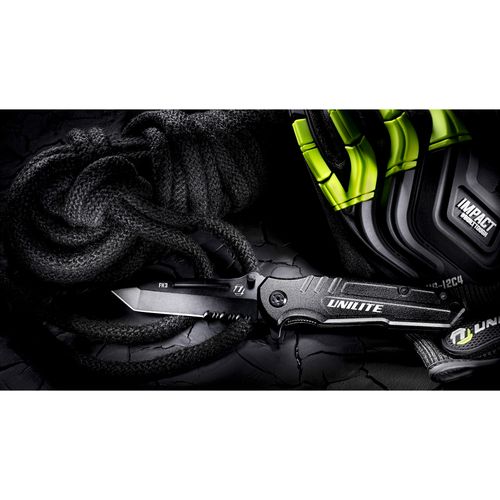 Main product image of Heavy-Duty Folding Serrated Utility Knife w/ Clip-Point Blade