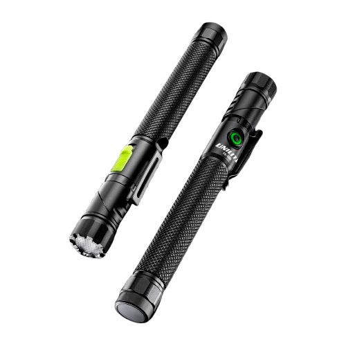 Main product image of Dual Power Right Angle Flashlight, 2 Modes, Waterproof, USB-C Charging (400 Lumens)