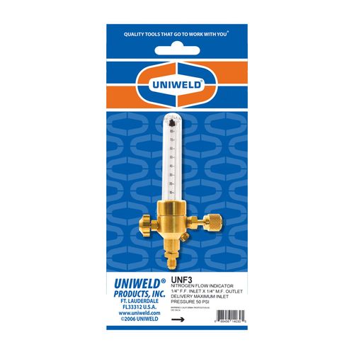 Main product image of 1/4" Female Flare x Male Flare Nitrogen Flow Indicator, UNF3