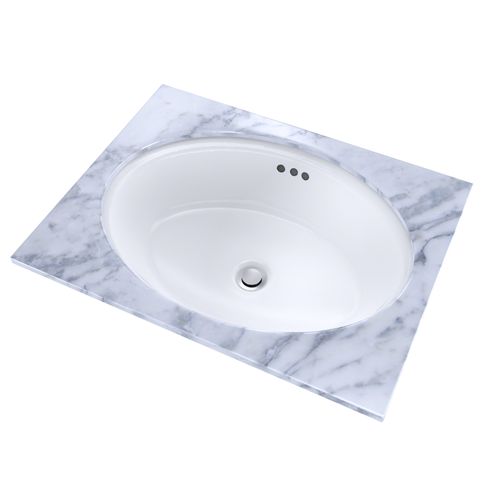 Main product image of LT643#01 Dartmouth 17 1/4" x 12- 7/8" Oval Undermount Bathroom Sink (Cotton White)