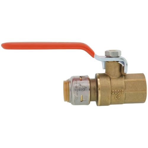 Main product image of 1/2" Push-to-Connect x 1/2" FNPT Adapter SharkBite Max, Quarter-Turn Ball Valve (Lead Free)