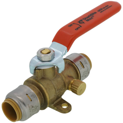 UR24615 SharkBite UR24615 1/2" SharkBite Max Ball Valve with Drain