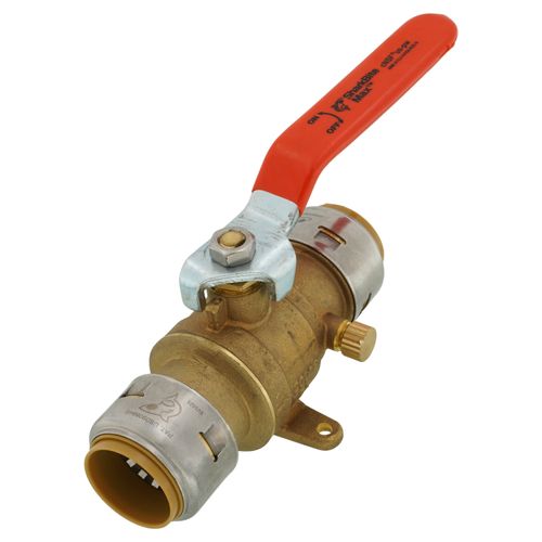 Main product image of 1" SharkBite Max Ball Valve with Drain and Mounting Bracket (Lead Free)