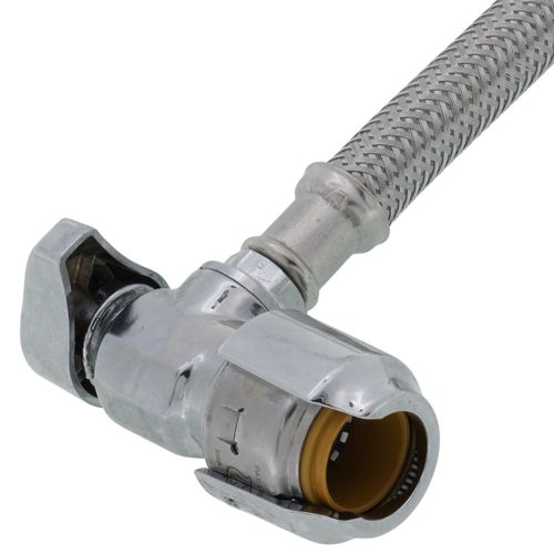 Main product image of 1/2" Angle Stop X 1/2" ClickSeal NPSM Faucet Connector, 20" Length