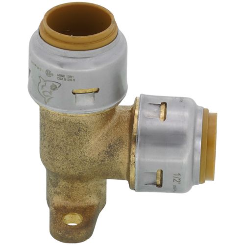 SharkBite 1/2 In. Brass Push-to-Connect X MHT Garden Valve With Drop Ear 24622lf