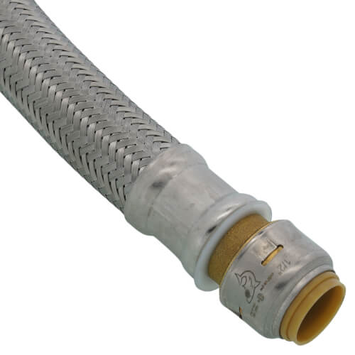 Main product image of 1/2" SharkBite Max X 3/4" FIP Stainless Steel Braided SharkBite Max Water Heater Connector, Lead Free (15" Length)