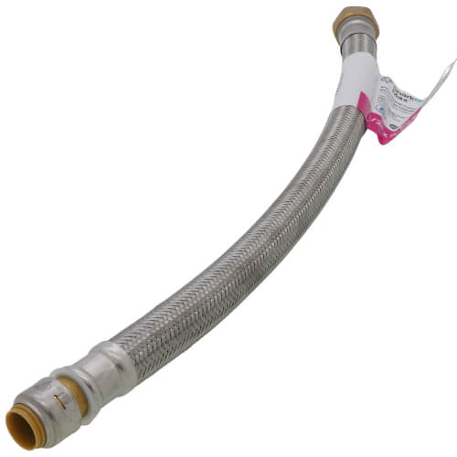 Main product image of 1/2" SharkBite Max X 3/4" FIP SS Braided SharkBite Max Water Heater Connector, LF (18" Length)