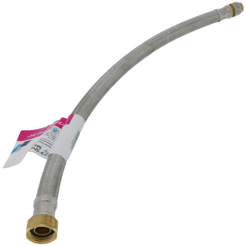 SharkBite UR24657 Max Braided Faucet Connector With Stop Valve 1/2 X 1/2