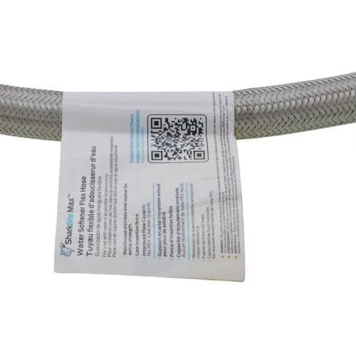 Main product image of 3/4" SharkBite Max x 1" FIP Stainless Steel Braided Water Softener Hose, Lead Free (24" Length)