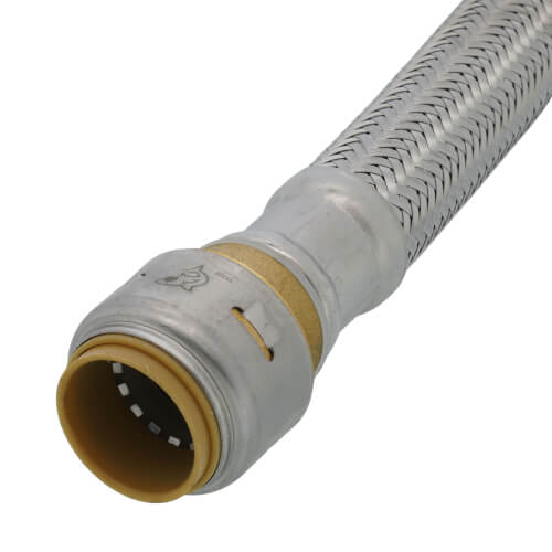 Main product image of 3/4" SharkBite Max X 3/4" FIP Stainless Steel Braided SharkBite Max Water Heater Connector, Lead Free (12" Length)