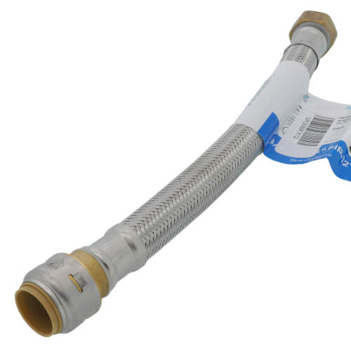 Main product image of 3/4" SharkBite Max X 3/4" FIP Stainless Steel Braided SharkBite Max Water Heater Connector, Lead Free (12" Length)