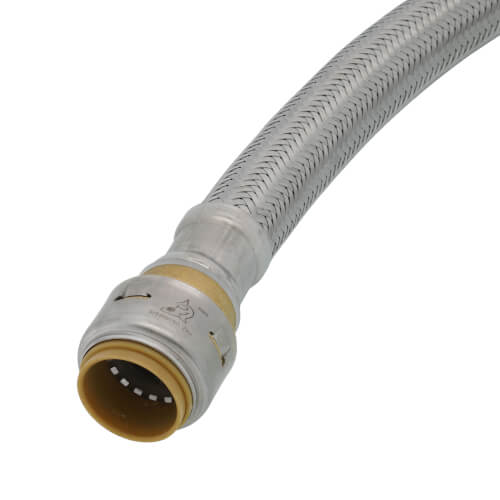 Main product image of 3/4" SharkBite Max X 3/4" FIP Stainless Steel Braided SharkBite Max Water Heater Connector, Lead Free (24" Length)