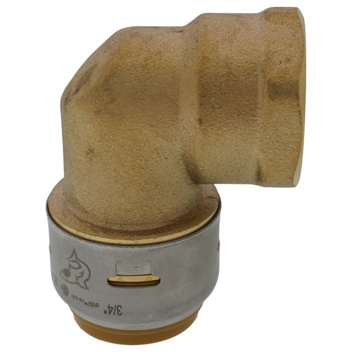 Main product image of 3/4" x 3/4" SharkBite Max FNPT Adapter Elbow, UR314A