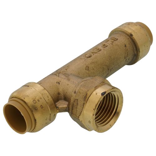 Main product image of 1/2" SB x 1/2" SB x 1/2" FNPT Female Center SharkBite Slip Tee (Lead Free), UR3482A
