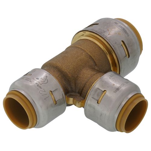 Main product image of 3/4" x 1/2" x 1/2" SharkBite Max Reducing Tee (Lead Free), UR454A