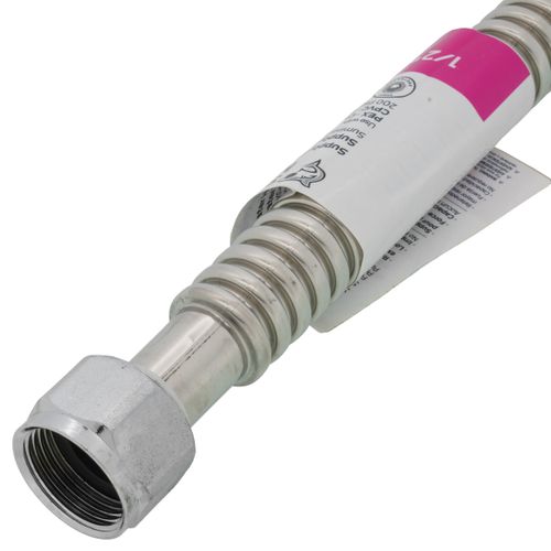 Main product image of 1/2" X 3/4" FIP, 18" Stainless Steel Corrugated SharkBite Max Water Heater Connector with Ball Valve