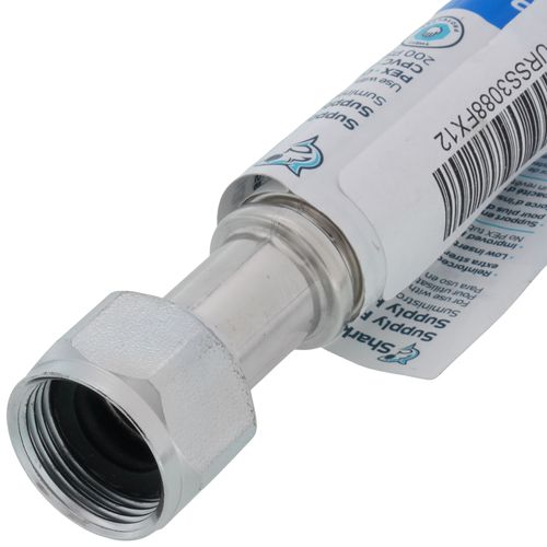 Main product image of 3/4" X 3/4" FIP, 12" Stainless Steel Corrugated SharkBite Max Water Heater Connector (Lead Free)