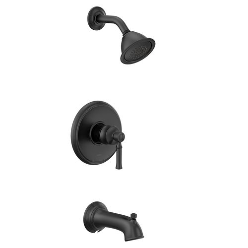 Main product image of Dartmoor Matte Black Posi-temp Eco-performance Tub And 4" Shower Trim, 1.75 Gpm, T2183EPBL