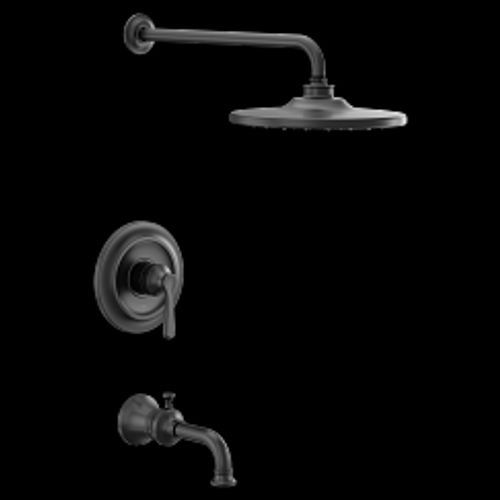 Main product image of Colinet Matte Black M-CORE 2-Series Tub/Shower, 1.75, UTS244203EPBL