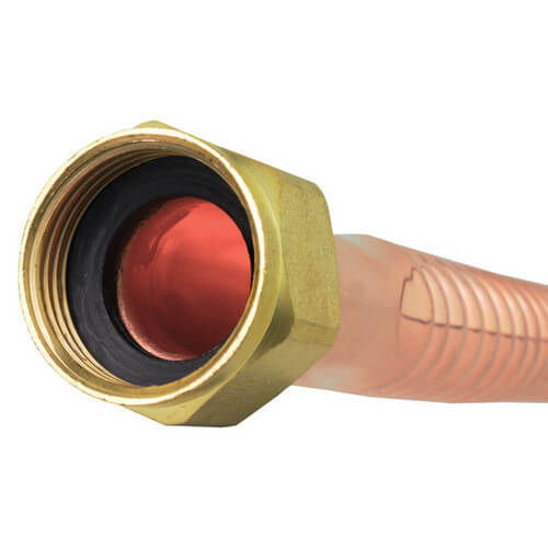 Main product image of 3/4" Female NPT x 3/4" Female NPT Flexible Water Connector, Copper (15" Long), UV10505