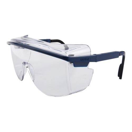 Main product image of Astrospec 3000 Anti-Fog & Scratch-Resistant Safety Glasses, Polycarbonate, Clear Lenses, Full-Framed, Blue Frame