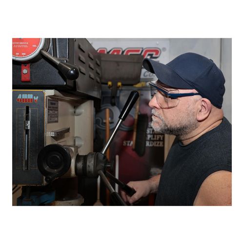 Main product image of Astrospec 3000 Anti-Fog & Scratch-Resistant Safety Glasses, Polycarbonate, Clear Lenses, Full-Framed, Blue Frame
